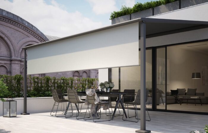 AQ Blinds Markilux Pergola Compact, Up to 6m x 9m, Pergola Awning for Small Terraces and Balconies