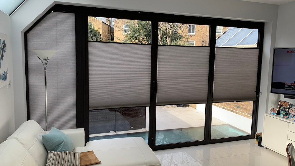 Duette Pleated Blinds For Bifolds