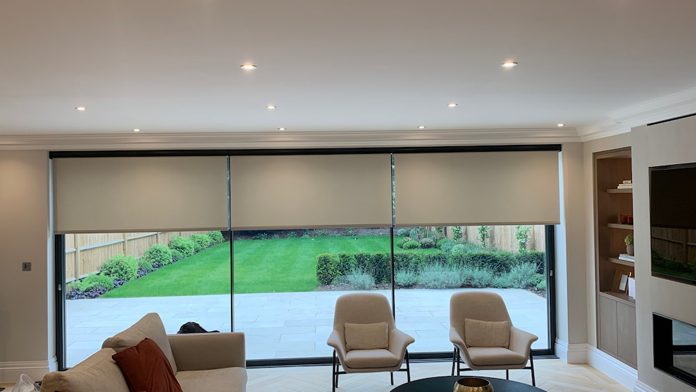 Sliding Bifold Door Roller Blinds