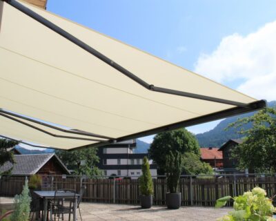 AQ Blinds Markilux MX3 Electric Awning, Up to 6m x 3.5m, For Patios & Decking, Installed with LED Lighting